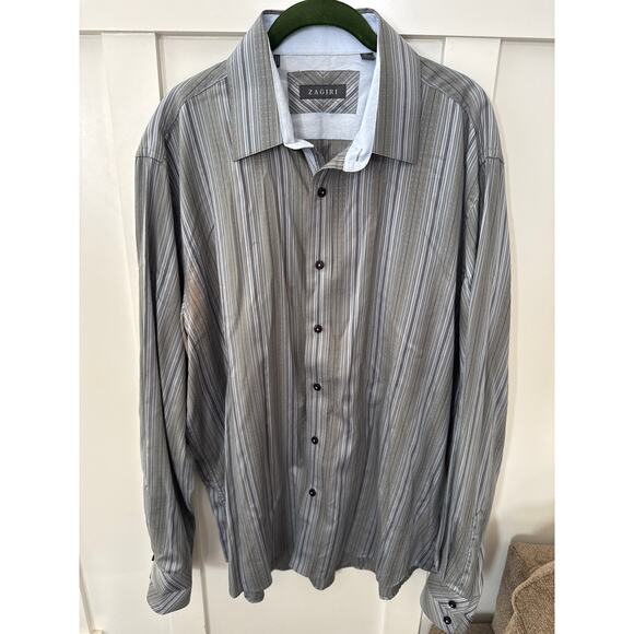 Men's ZAGIRI Dress Shirt Size 2Xl - Picture 1 of 5